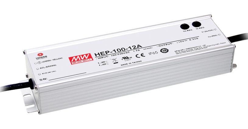 HEP-100-15A POWER SUPPLY, AC-DC, 15V, 6.67A MEAN WELL