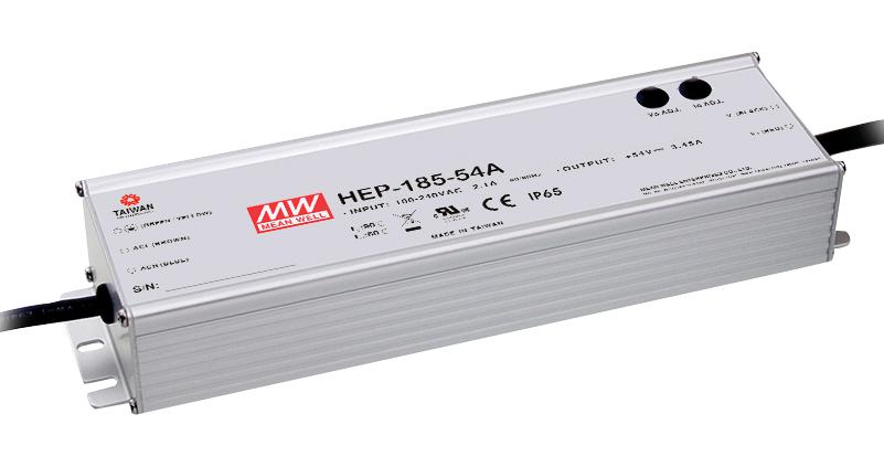 HEP-185-24A POWER SUPPLY, AC-DC, 24V, 7.8A MEAN WELL
