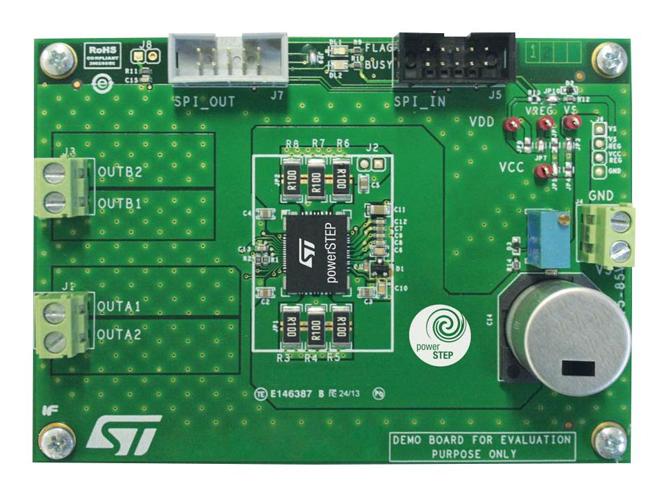 EVLPOWERSTEP01 DEMO BOARD, MICROSTEPPING MOTOR DRIVER STMICROELECTRONICS