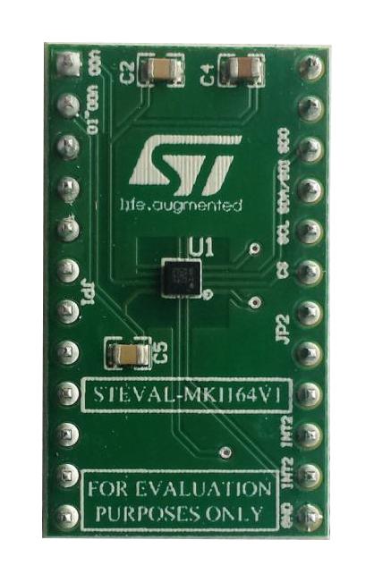 STEVAL-MKI164V1 ADAPTER BOARD, MEMS MOTHERBOARD STMICROELECTRONICS
