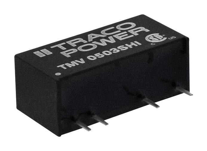 TMV 0503SHI DC-DC CONVERTER, 3.3V, 0.303A TRACO POWER