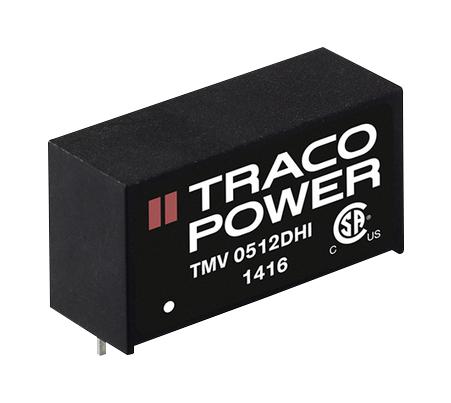 TMV 1212DHI DC-DC CONVERTER, 2 O/P, 1W TRACO POWER