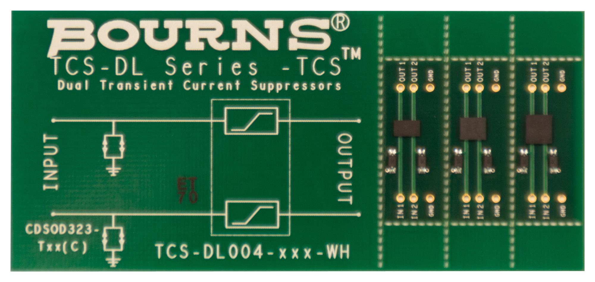 TCS-EVALBOARD EVAL BOARD, TCS HIGH-SPEED PROTECTOR BOURNS