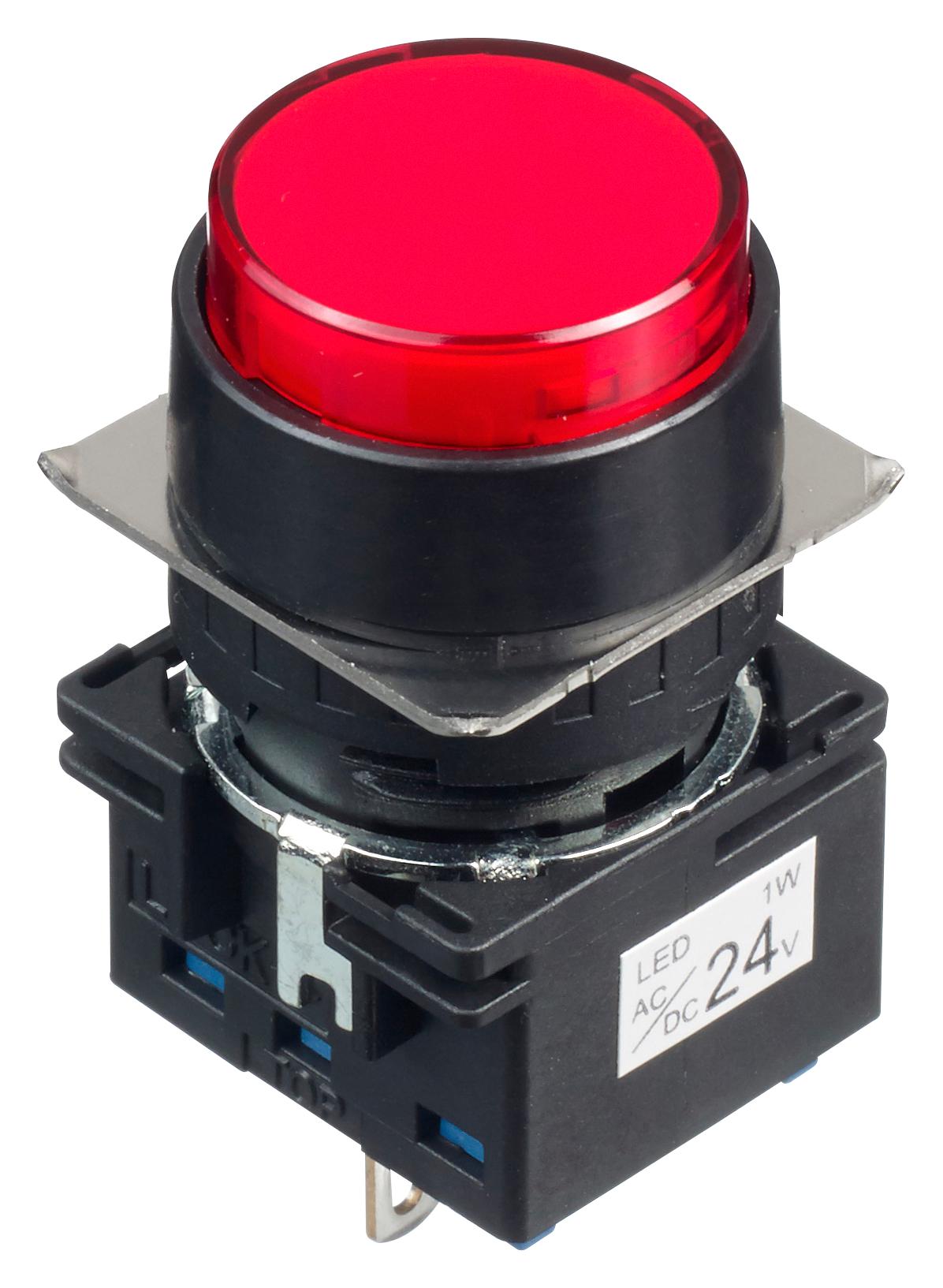 LB1P-1T04R PILOT LIGHT, RED, 24VAC/VDC IDEC