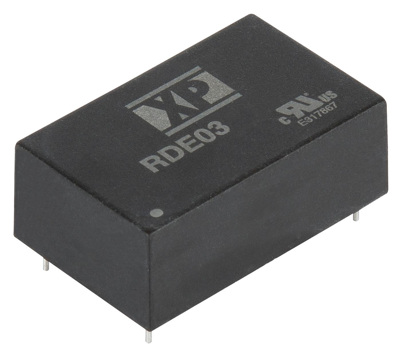 RDE0348D15 DC-DC CONVERTER, 2 O/P, 3W XP POWER