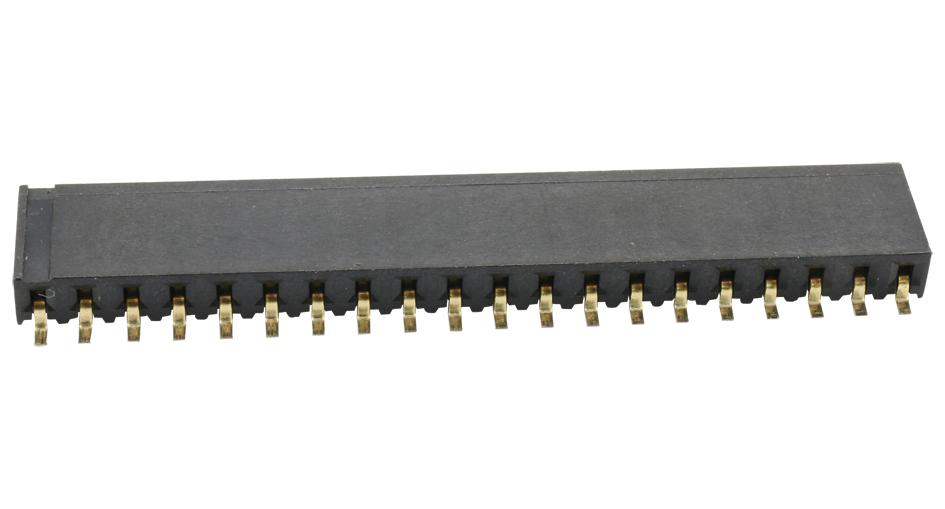 2212BR-20G-SM-TR CONN, RCPT, 20POS, R/A, 1ROW, 2.54MM MULTICOMP PRO