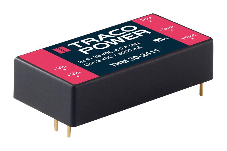 THM 30-1223 DC-DC CONVERTER, MEDICAL, 2 O/P, 30W TRACO POWER