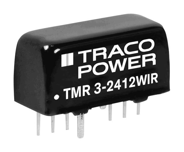 TMR 3-2412WIR DC-DC CONVERTER, 12V, 0.25A TRACO POWER