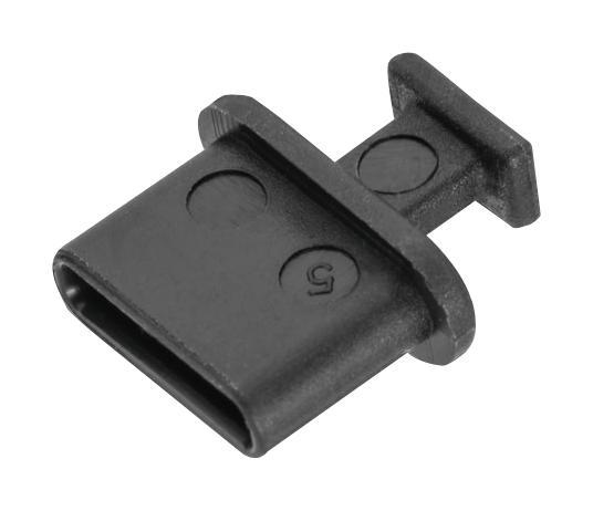 726144001 Cap, PE, Black, USB Conn Wurth Elektronik | Sinuss