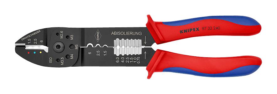 97 32 240 HAND CRIMP TOOL, 20-10AWG CONTACT KNIPEX