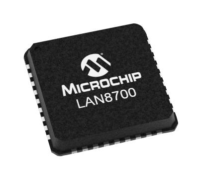 LAN8700IC-AEZG-TR ETHERNET TRANSCEIVER, 100 MBPS, VQFN-36 MICROCHIP