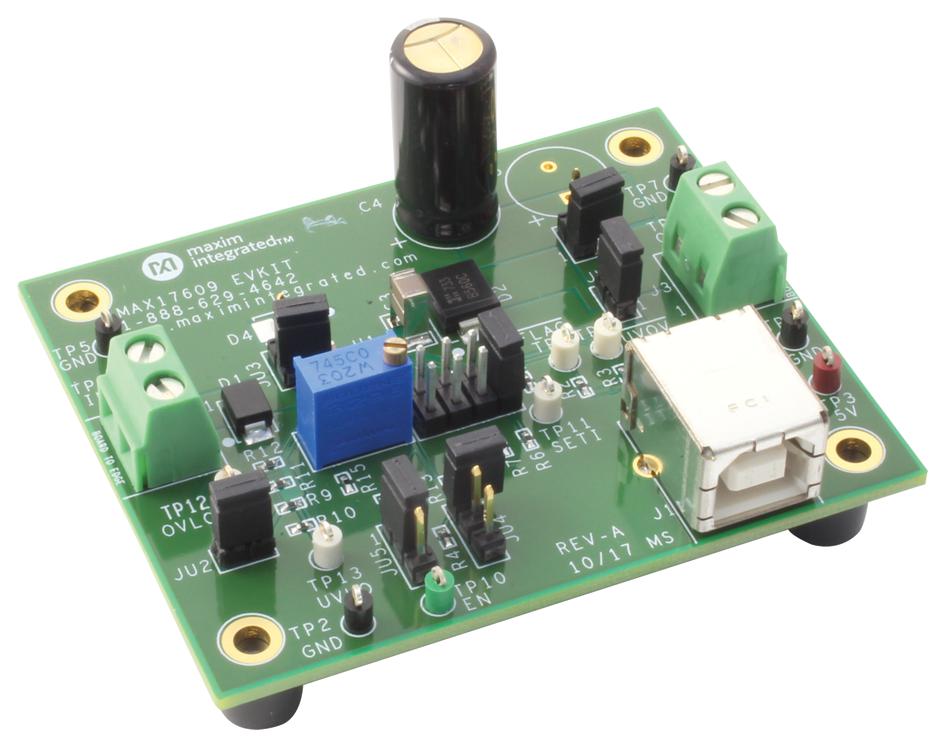 MAX17609EVKIT# EVAL BOARD, OV AND UV PROTECTOR MAXIM INTEGRATED / ANALOG DEVICES