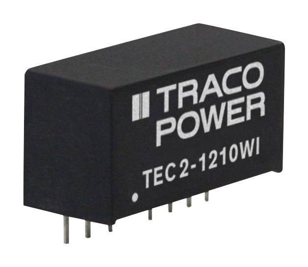 TEC 2-1222WI DC-DC CONVERTER, 2 O/P, 2W TRACO POWER