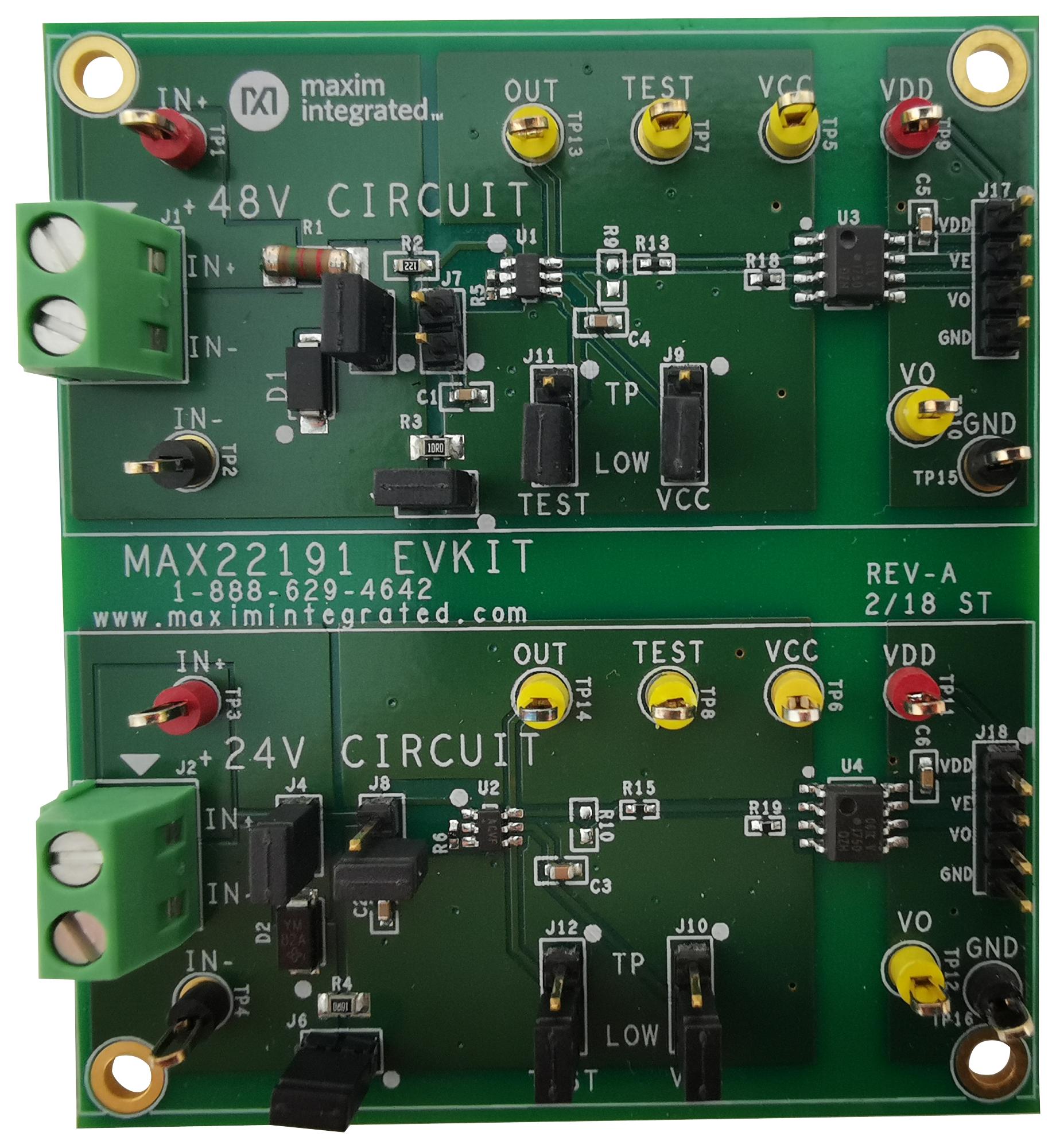 MAX22191EVKIT# EVALUATION KIT, DIGITAL ISOLATOR MAXIM INTEGRATED / ANALOG DEVICES