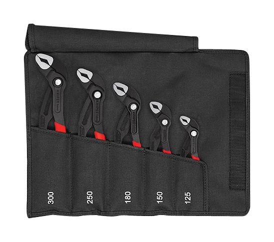 00 19 55 S5 WATER PUMP PLIERS SET, 5PC KNIPEX