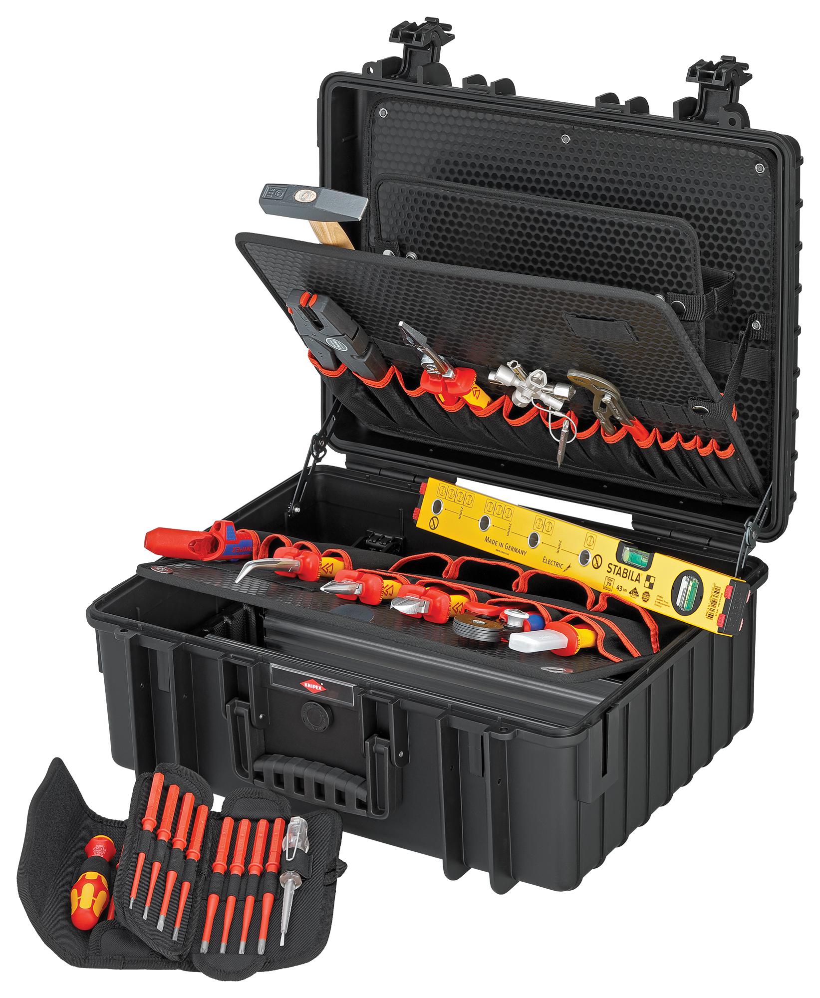 00 21 36 ELECTRICAL TOOL KIT, ROBUST34, 26PC KNIPEX