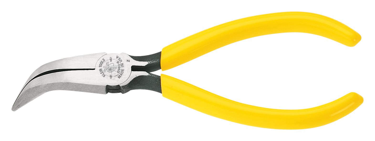 D302-6 PLIER, CURVED LONG NOSE, 161.9MM KLEIN TOOLS