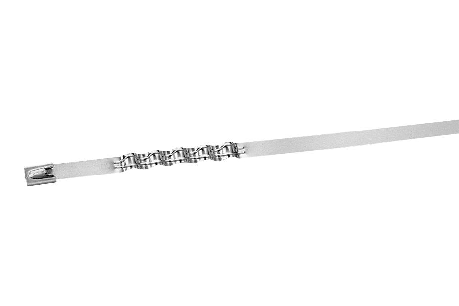 MLT4WLH-LP CABLE TIE, 362MM, SS, 250LB, SILVER,PK50 PANDUIT