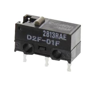 D2F-5 MICROSWITCH, PLUNGER, SPDT, 5A, 250V, TH OMRON
