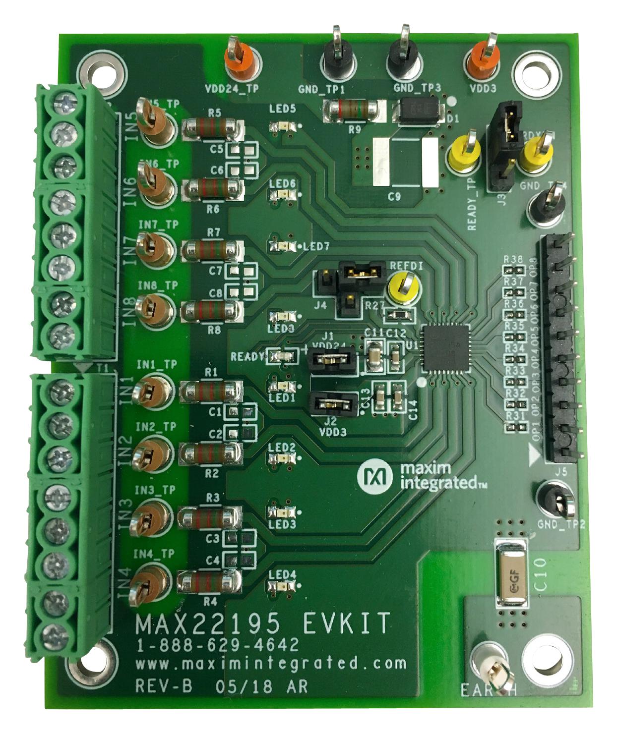 MAX22195EVKIT# EVAL BOARD, DIGITAL INPUT TRANSLATOR MAXIM INTEGRATED / ANALOG DEVICES