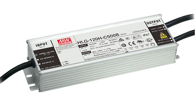 HLG-120H-36B LED DRIVER PSU, AC-DC, 36V, 3.4A MEAN WELL