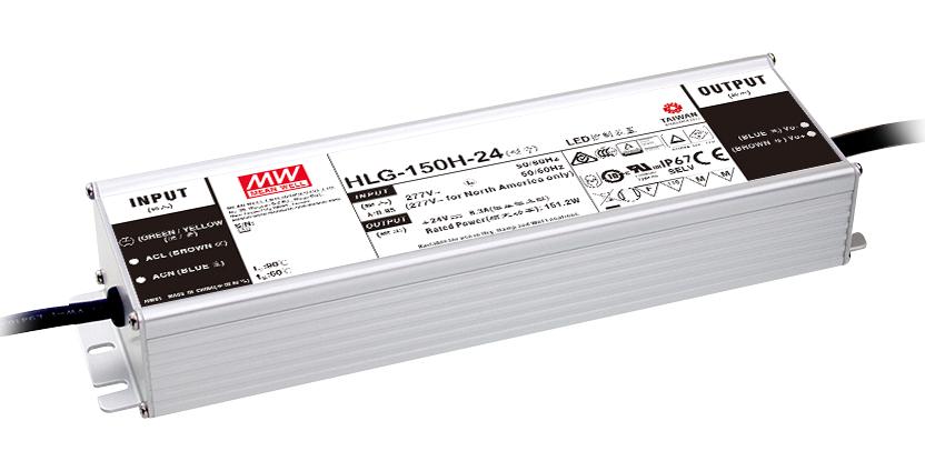 HLG-150H-30A LED DRIVER PSU, AC-DC, 30V, 5A MEAN WELL