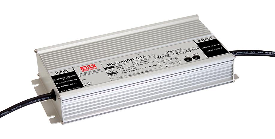 HLG-600H-24B LED DRIVER PSU, AC-DC, 24V, 25A MEAN WELL