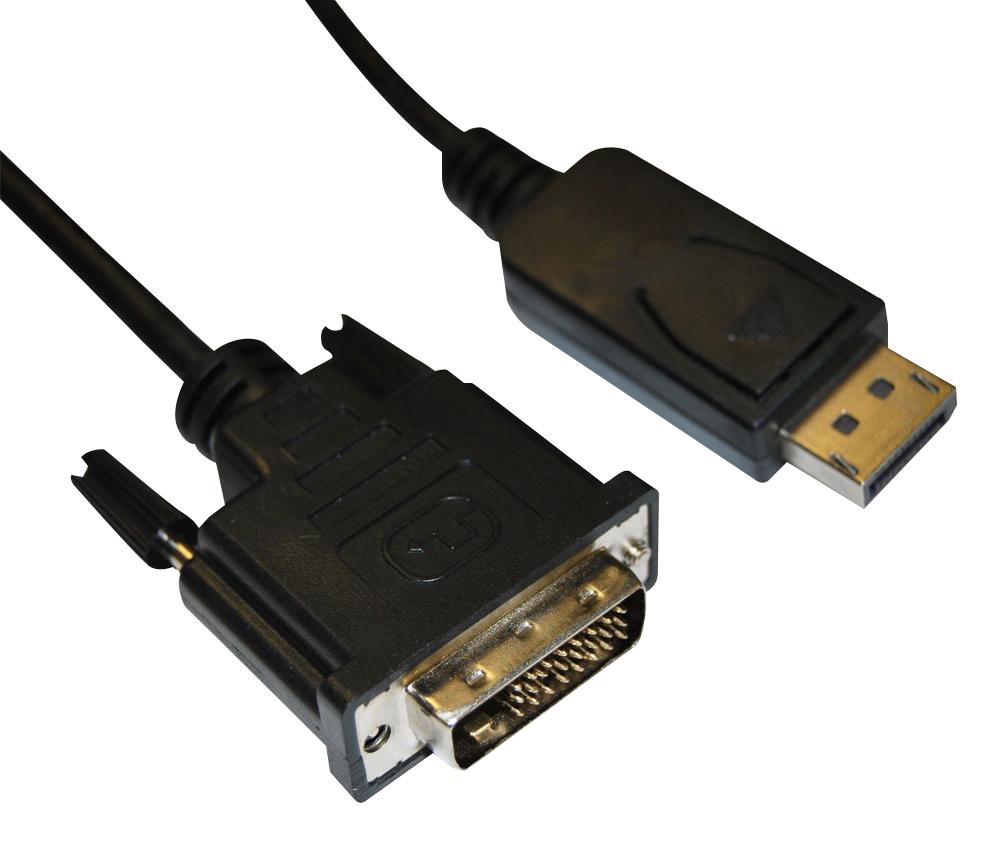 2417-3 CABLE, DISPLAYPORT/DVI-D PLUG, 3M VIDEK