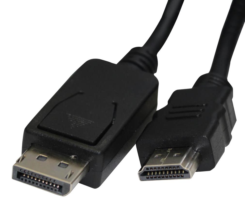 2419-2 CABLE, DISPLAYPORT-HDMI PLUG, 2M VIDEK