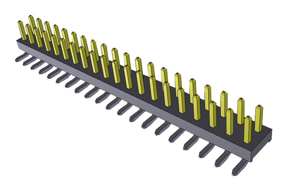 TMM-120-01-L-D-SM CONNECTOR, HEADER, 40POS, 2ROW, 2MM SAMTEC