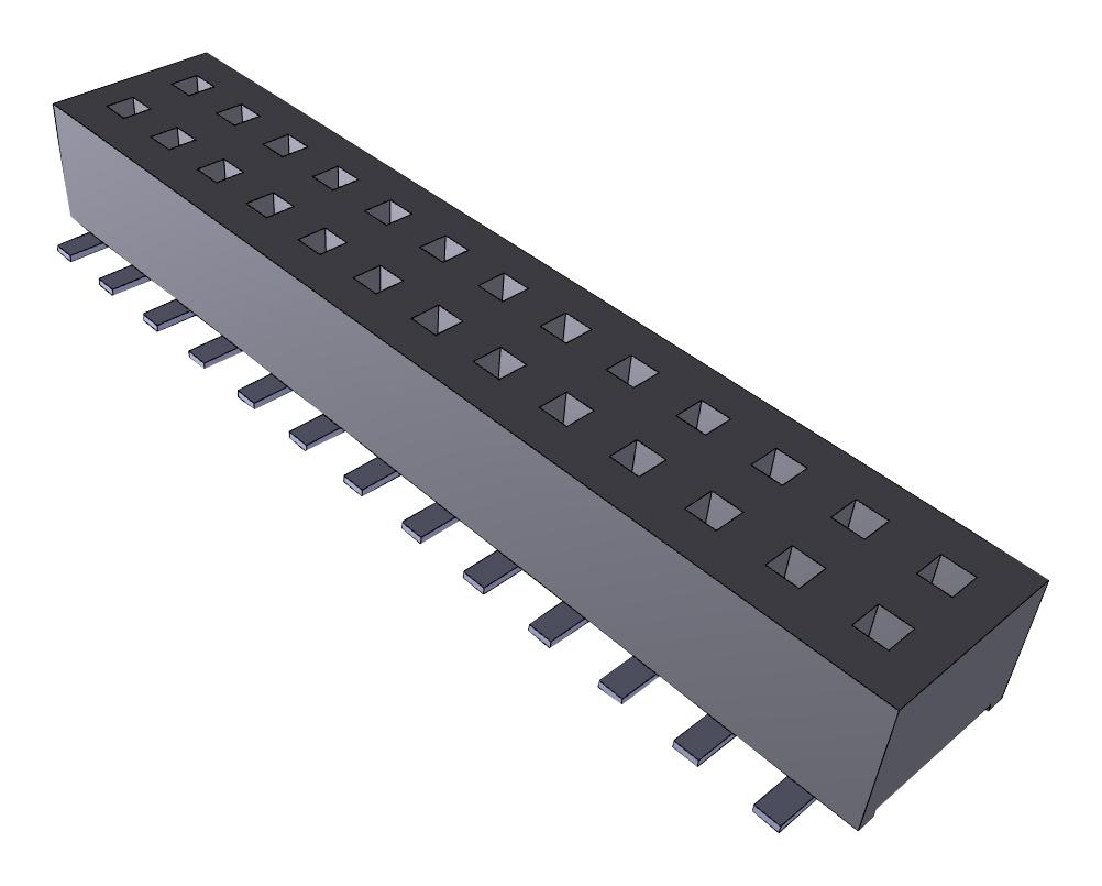 CLP-113-02-F-D CONNECTOR, RCPT, 26POS, 2ROW, 1.27MM SAMTEC