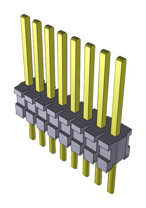 TMS-110-02-G-S CONNECTOR, HEADER, 10POS, 1ROW, 1.27MM SAMTEC