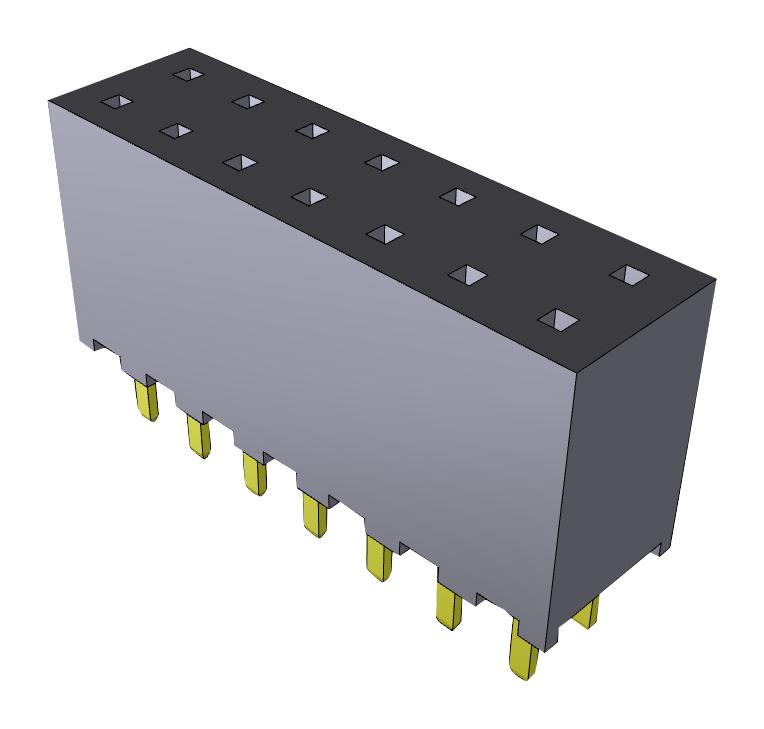 SQW-107-01-L-D CONNECTOR, RCPT, 14POS, 2ROW, 2MM SAMTEC