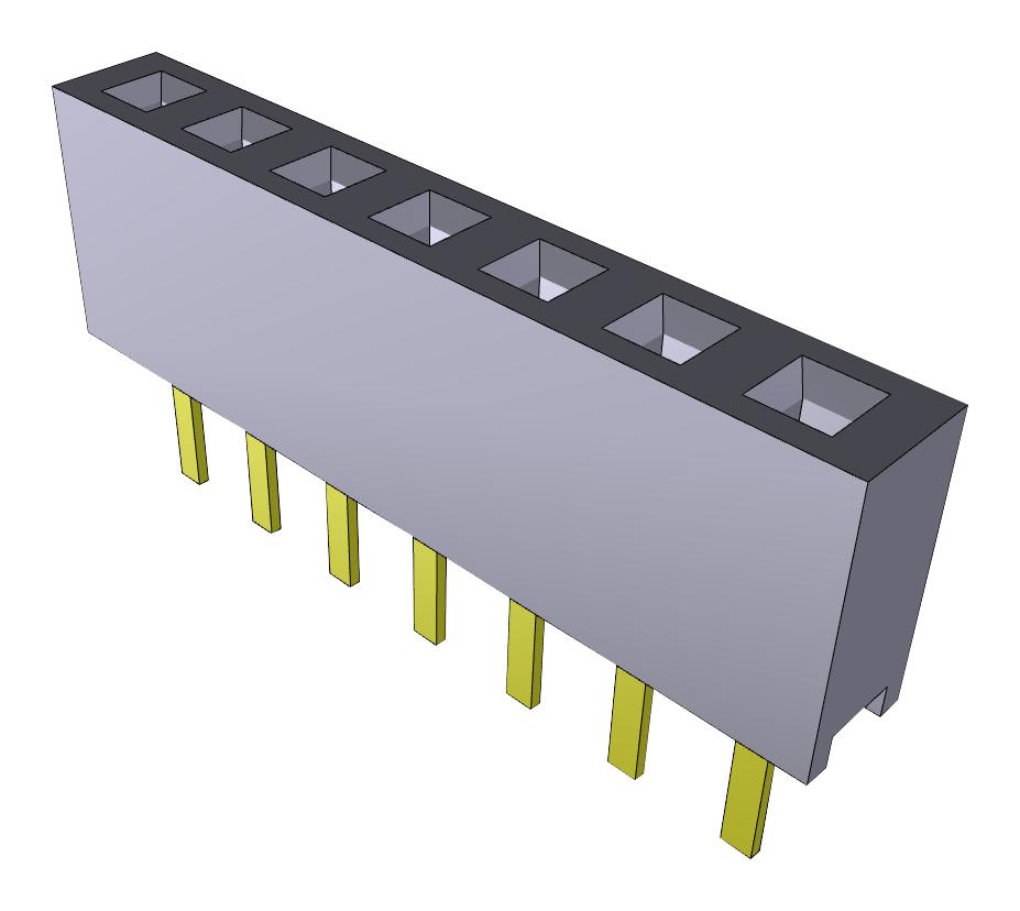 MMS-107-01-L-SV CONNECTOR, RCPT, 7POS, 1ROW, 2MM SAMTEC