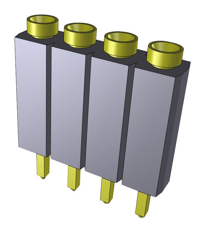 ESS-104-T-03 CONNECTOR, 4POS, RCPT, 2.54MM, THT SAMTEC