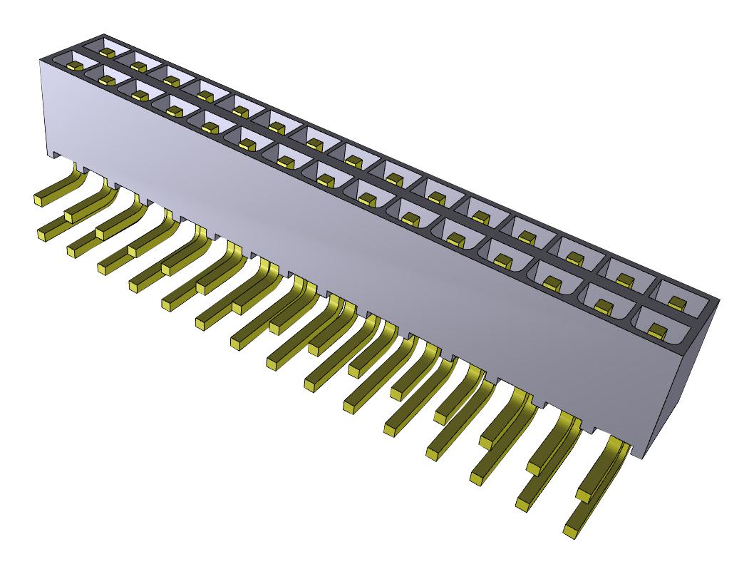 IPT1-115-01-L-D-RA CONNECTOR, HEADER, 30POS, 2ROW, 2.54MM SAMTEC