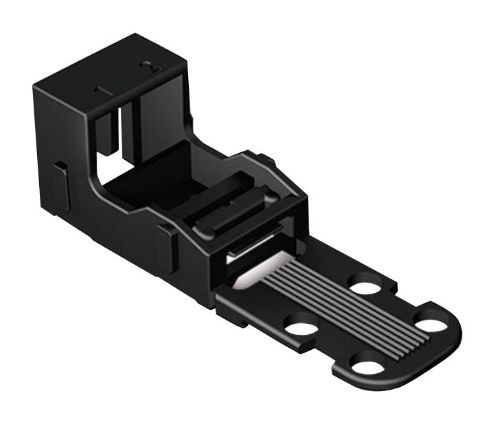221-512/000-004 MOUNTING CARRIER, BLACK, 2COND TB WAGO