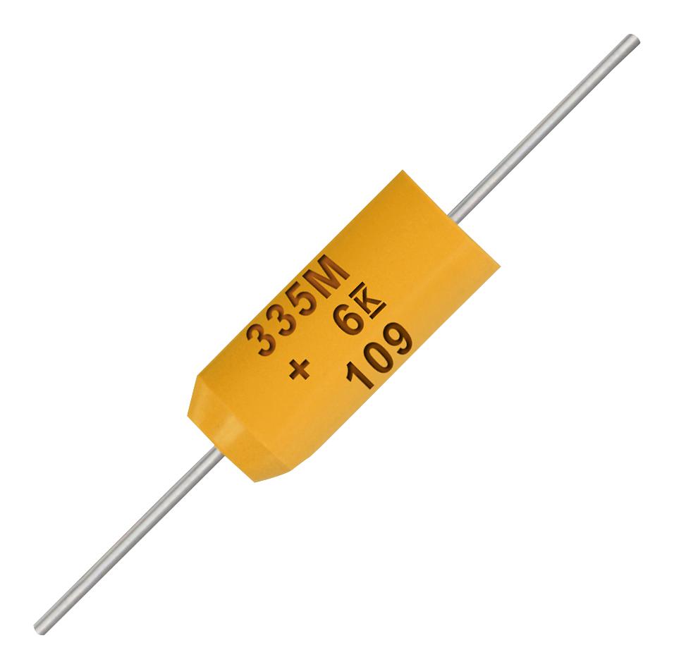 T322B105M035AT7200 CAP, 1UF, 35V, TANT, AXIAL KEMET