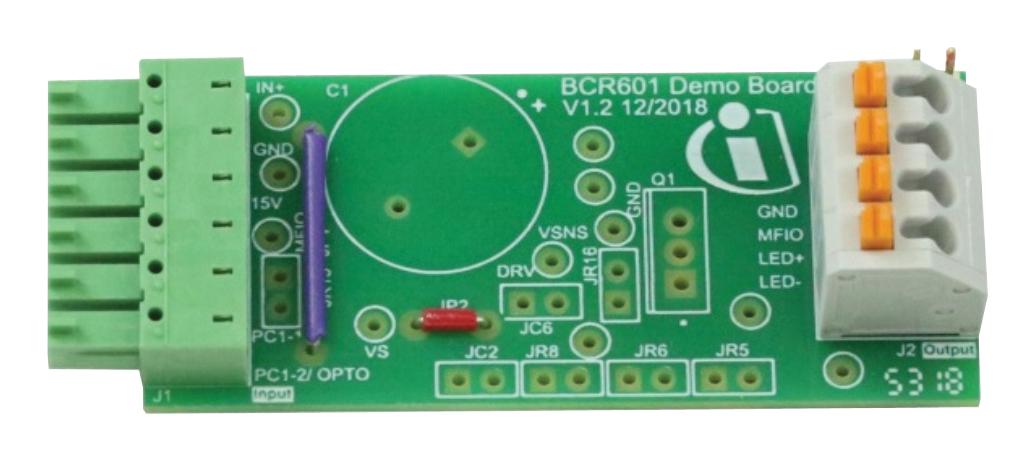 DEMOBCR60160VIVCTRLTOBO1 DEMO BOARD, LINEAR LED CONTROLLER INFINEON