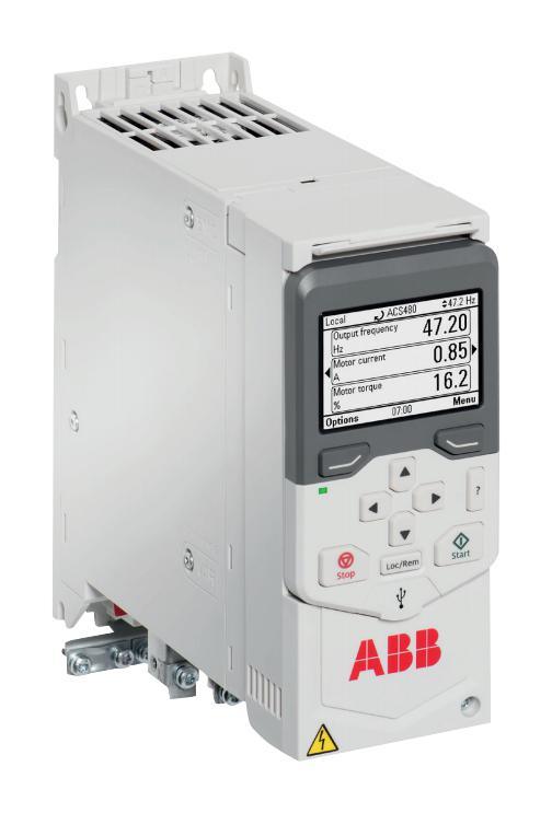 ACS480-04-02A7-4 MOTOR DRIVE, 3-PH, 750W, 380-480VAC ABB