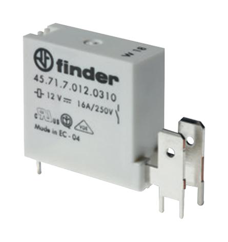 457170120310 POWER RELAY, SPST-NO, 12VDC, 16A, THT FINDER