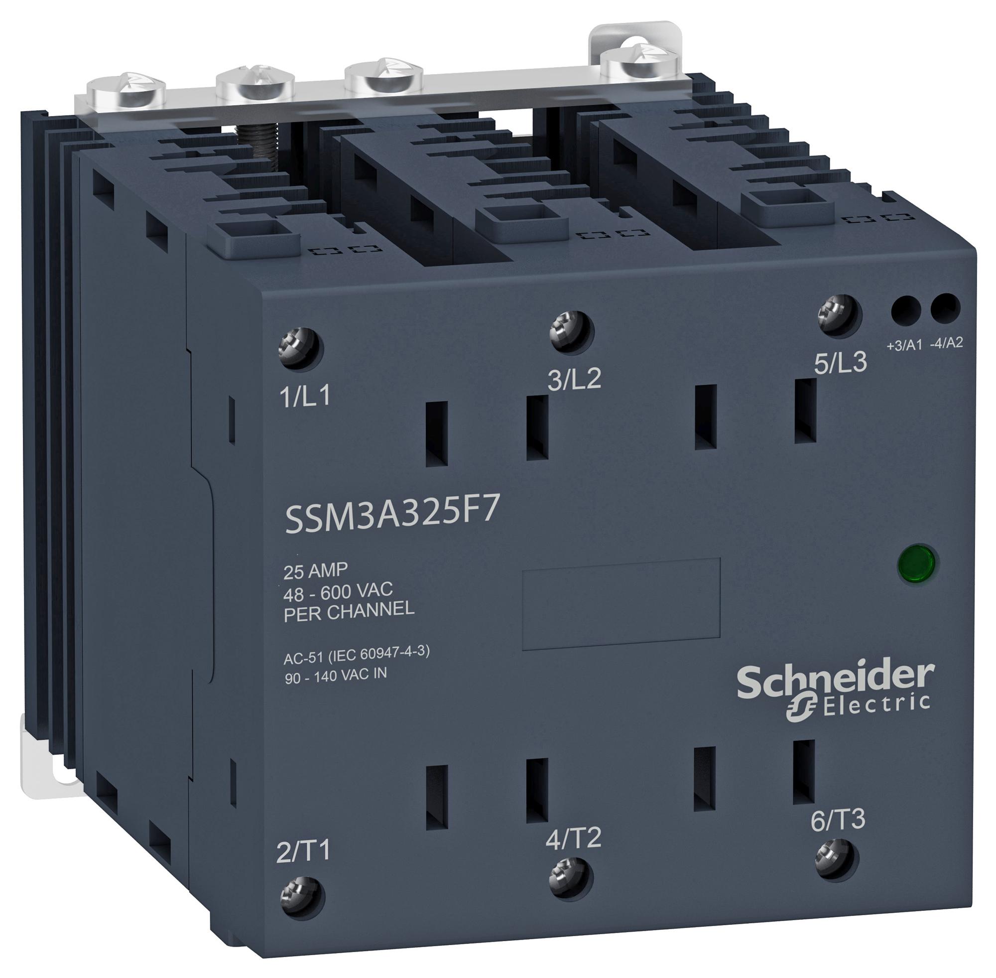 SSM3A325BD SOLID STATE RELAY, 3PST-NO, 25A, 600VAC SCHNEIDER ELECTRIC