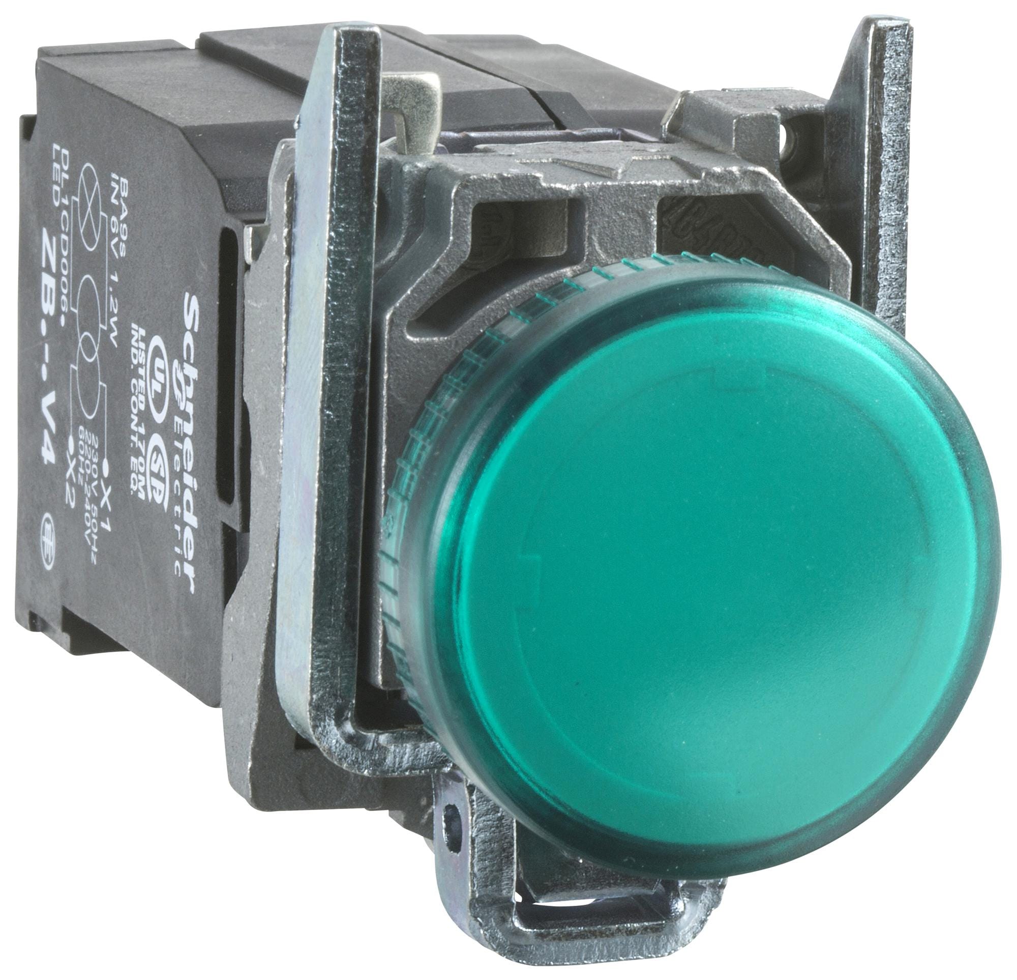 XB4BV8B3 PANEL INDICATOR, GREEN, 22MM, 460VAC SCHNEIDER ELECTRIC