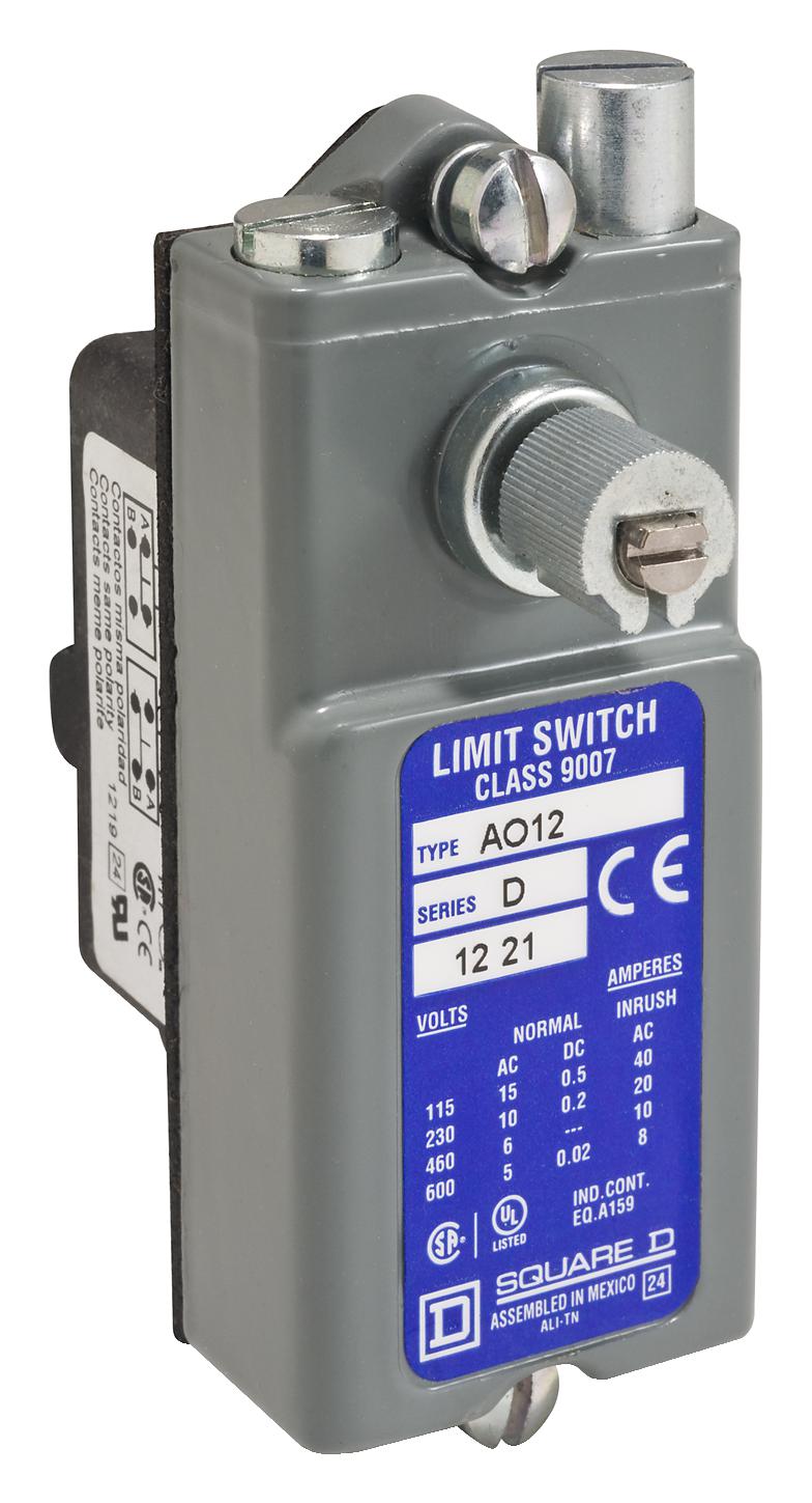 9007AO12 LIMIT SWITCH, SPDT, LEVER ARM SCHNEIDER ELECTRIC