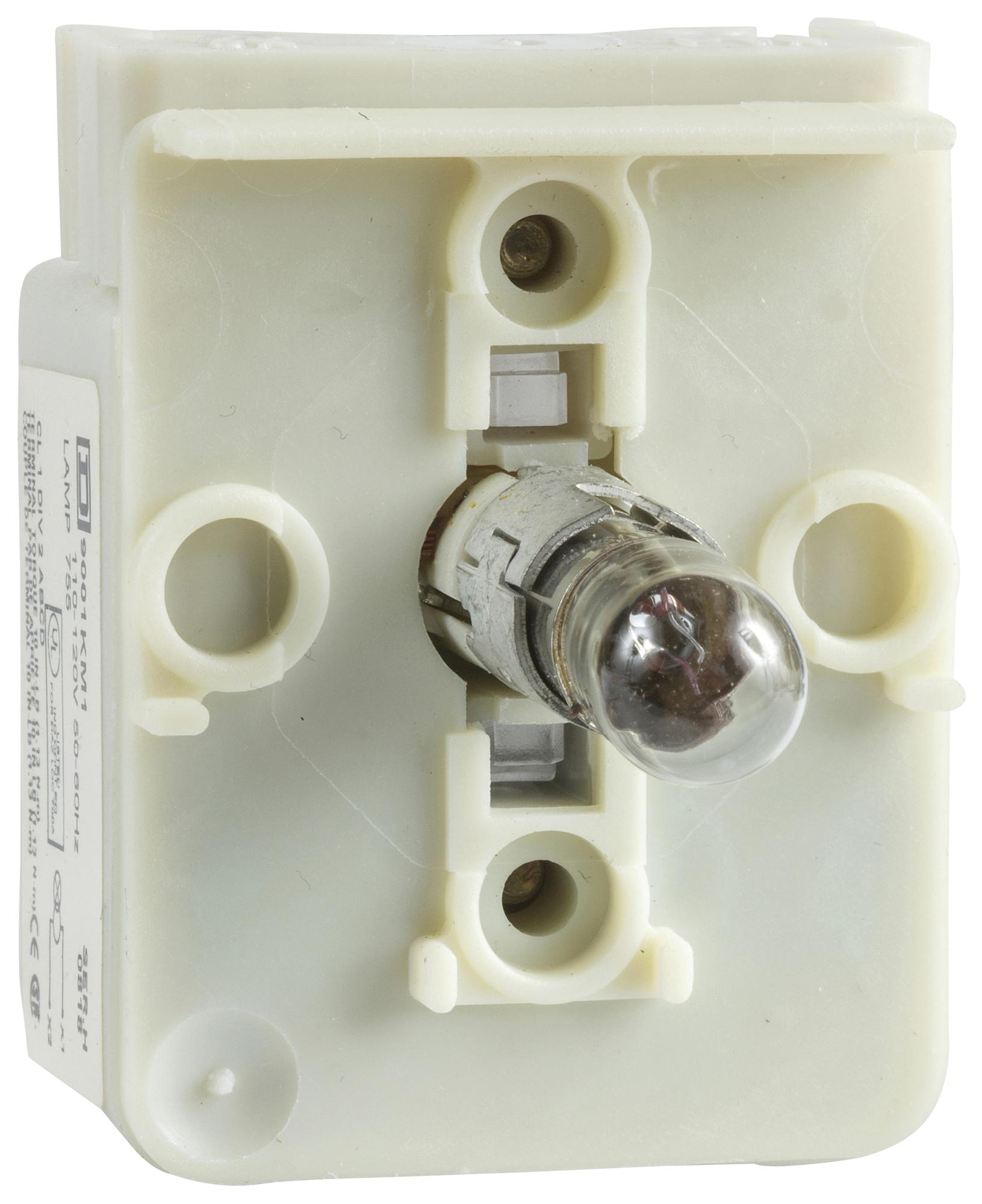 9001KM7 LIGHT BLOCK, PILOT LIGHT/PB, 6V BULB SCHNEIDER ELECTRIC