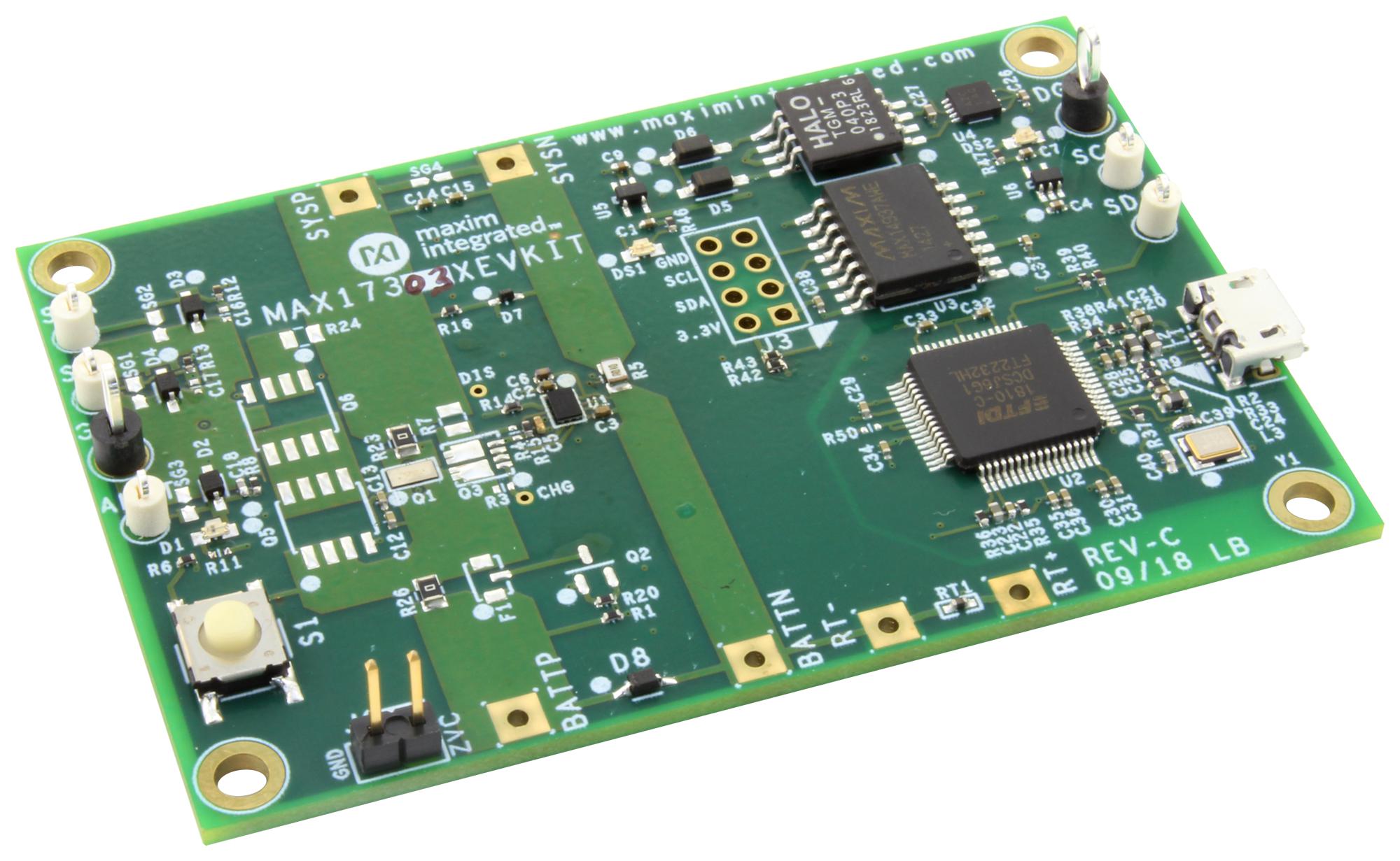 MAX17303XEVKIT# EVAL BOARD, BATTERY, FUEL GAUGE MAXIM INTEGRATED / ANALOG DEVICES