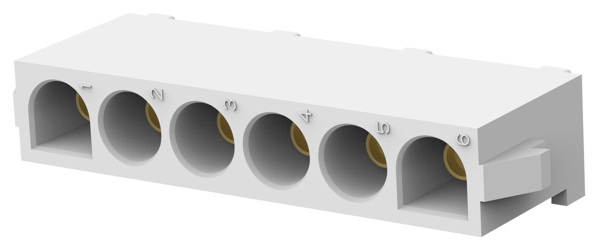 770262-3 POWER CONN, PLUG, 6POS, 1ROWS, 6.35MM AMP - TE CONNECTIVITY