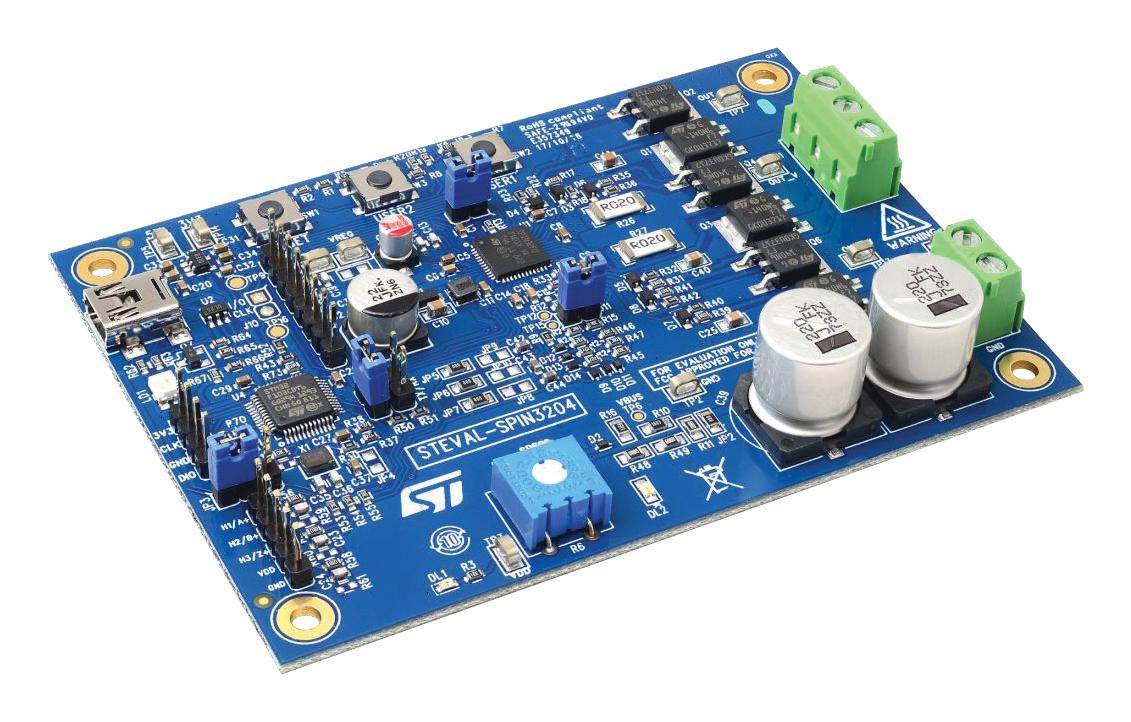 STEVAL-SPIN3204 EVAL BOARD, SIX-STEP BLDC MOTOR DRIVER STMICROELECTRONICS