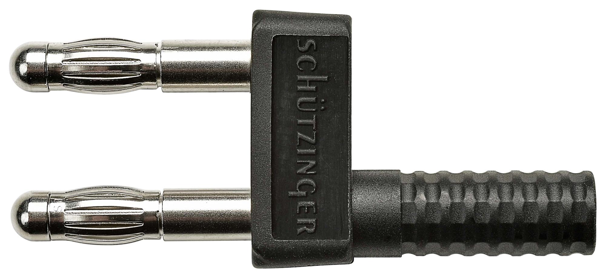 KURZ 8454 / 11-4 IG MB / NI / SW CONN, BANANA, PLUG, 32A, BLACK SCHUTZINGER