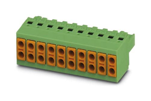 TVFKC 1,5/ 6-ST GY7035 TERMINAL BLOCK, PLUGGABLE, TWIN BUS/6WAY PHOENIX CONTACT